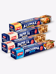 Alu, prozirna folija, papir za pečenje